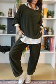 Terry B Classic Sweatshirt Deep Moss